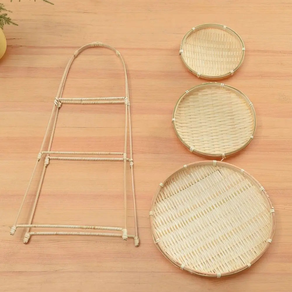 Multi-Layer Bamboo Woven Storage Basket (1-3 Layers)