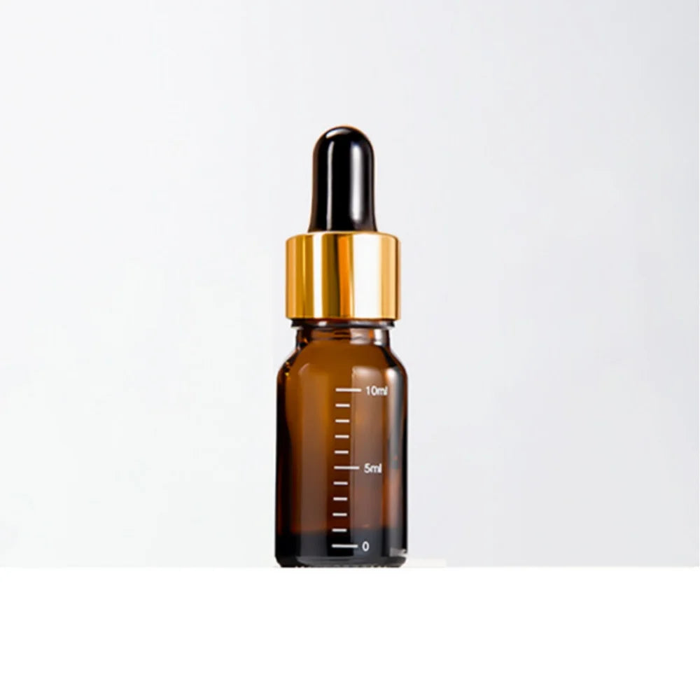 Amber Glass Dropper Bottles – 5ml to 100ml Refillable Set