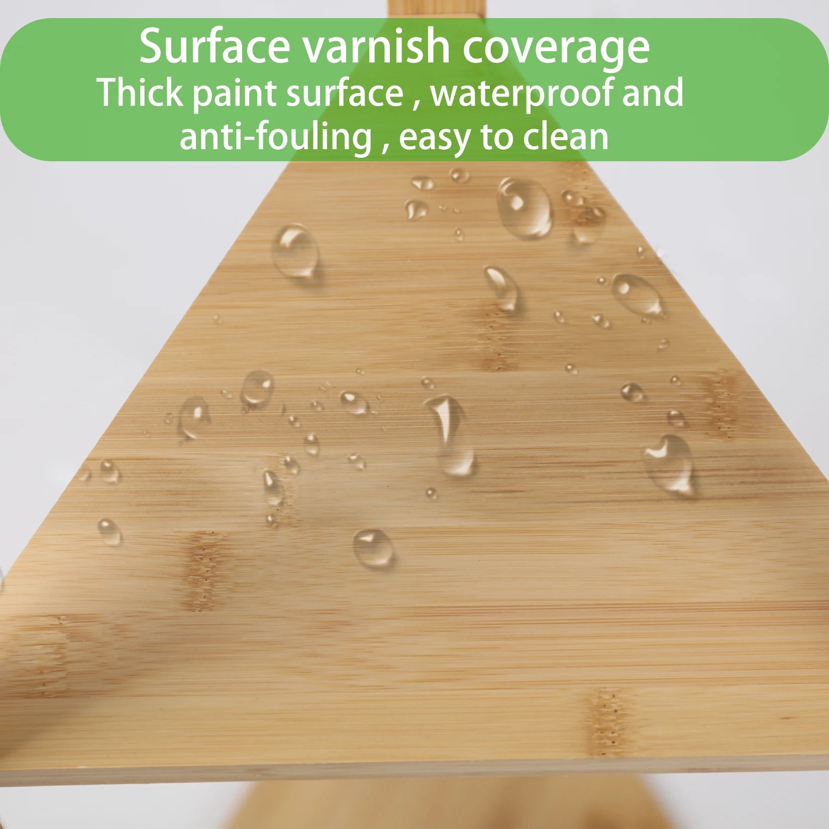 Bamboo Corner Tree Coat Rack with Hooks & Shelves