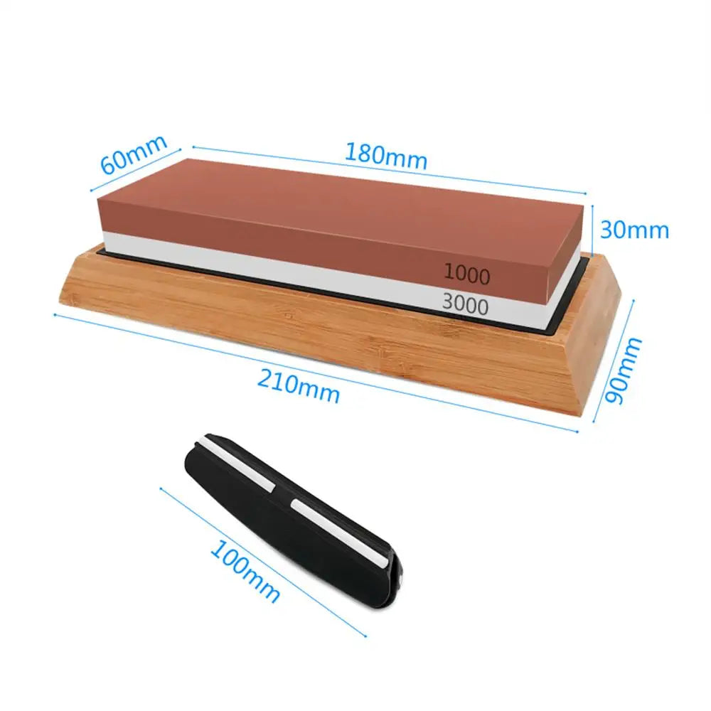3-in-1 Professional Double-Sided Whetstone Sharpener