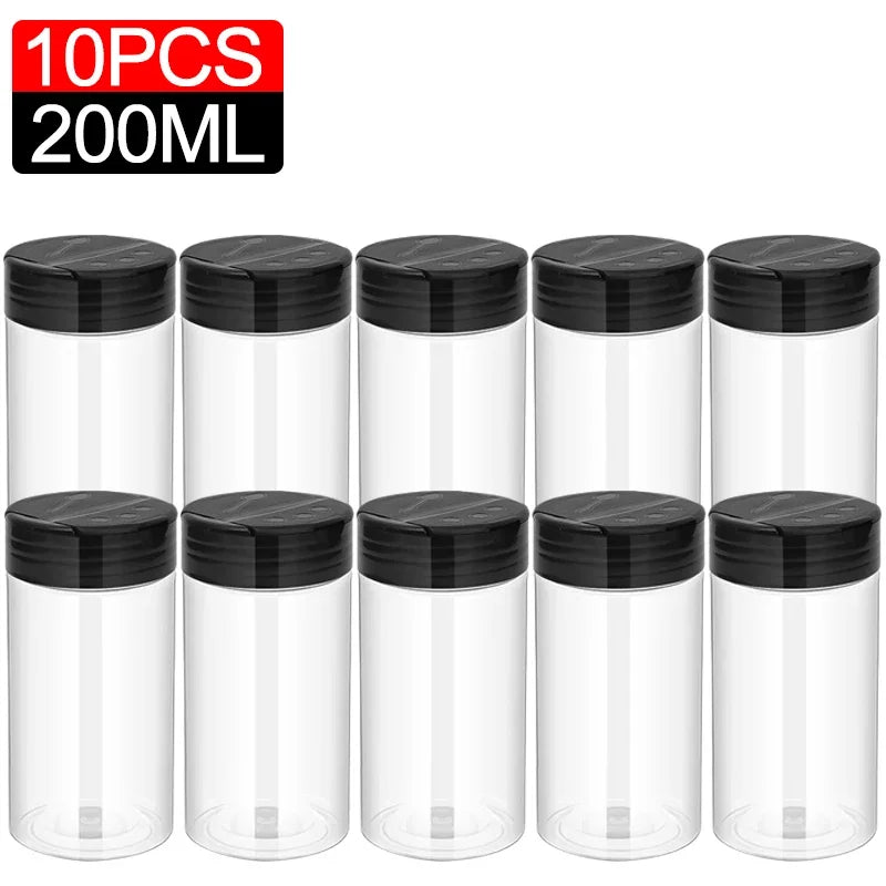 Clear Plastic Spice Shakers (10/1 PCS)