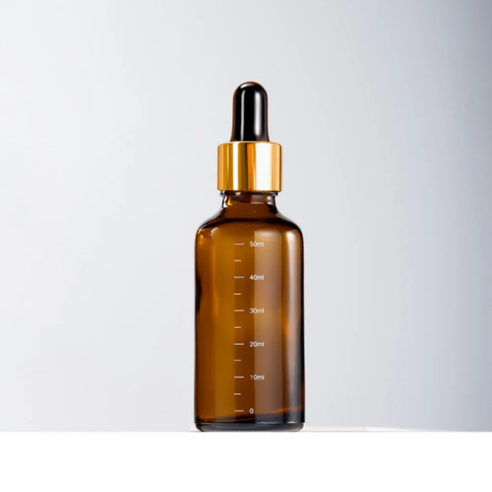 Amber Glass Dropper Bottles – 5ml to 100ml Refillable Set
