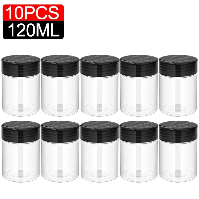 Clear Plastic Spice Shakers (10/1 PCS)