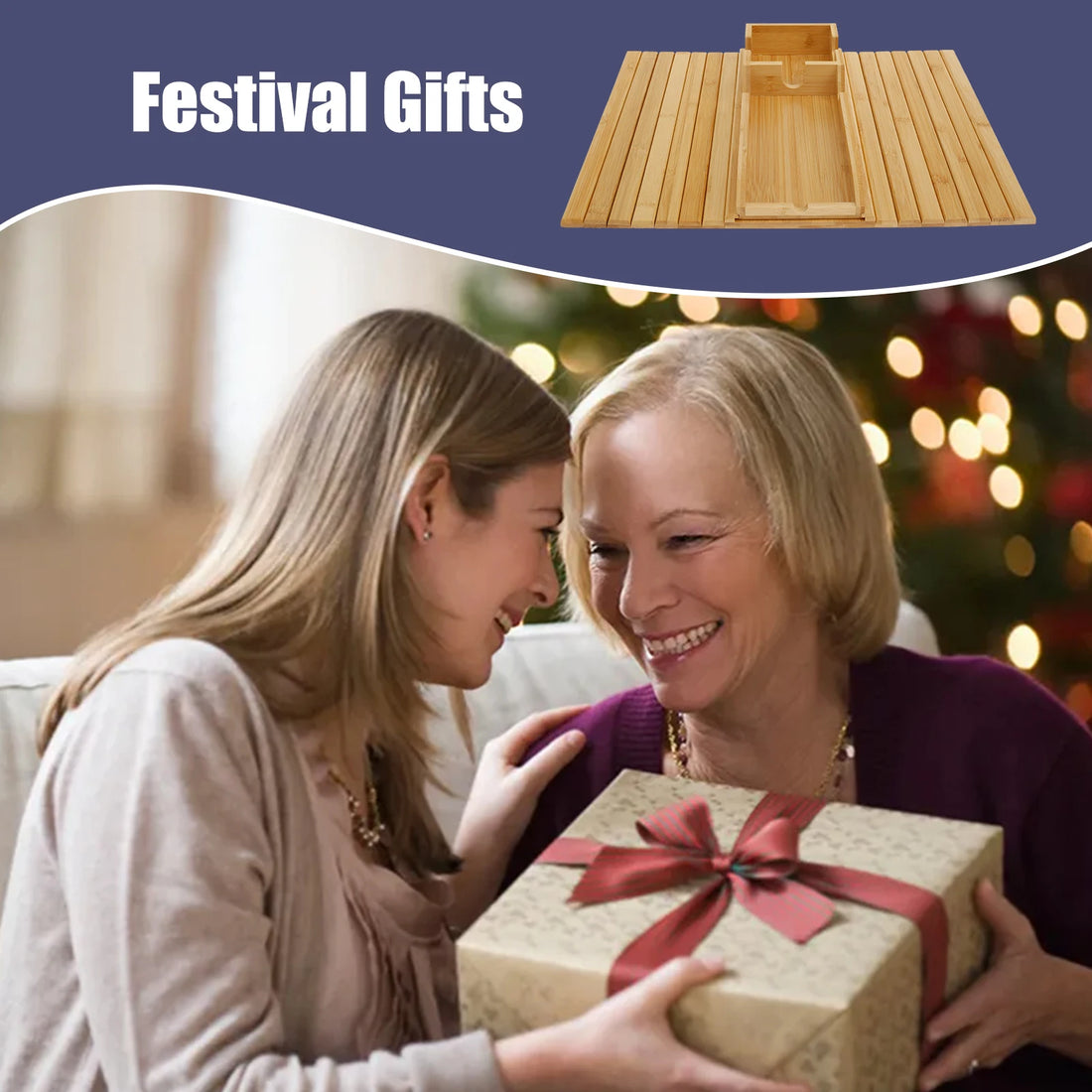 Foldable Bamboo Sofa Armrest Cup Holder Tray