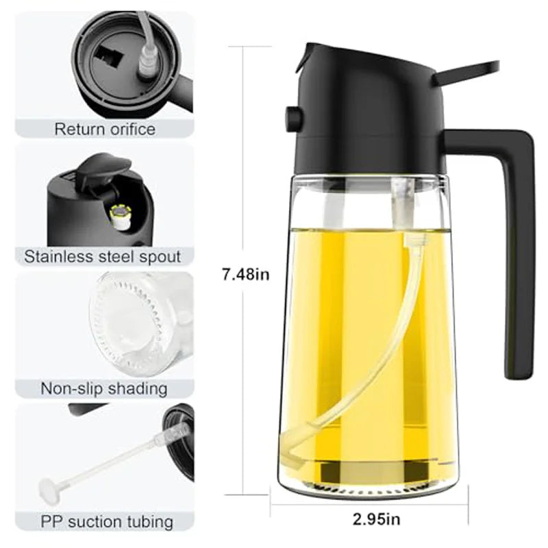 2-in-1 Kitchen Oil Sprayer & Dispenser