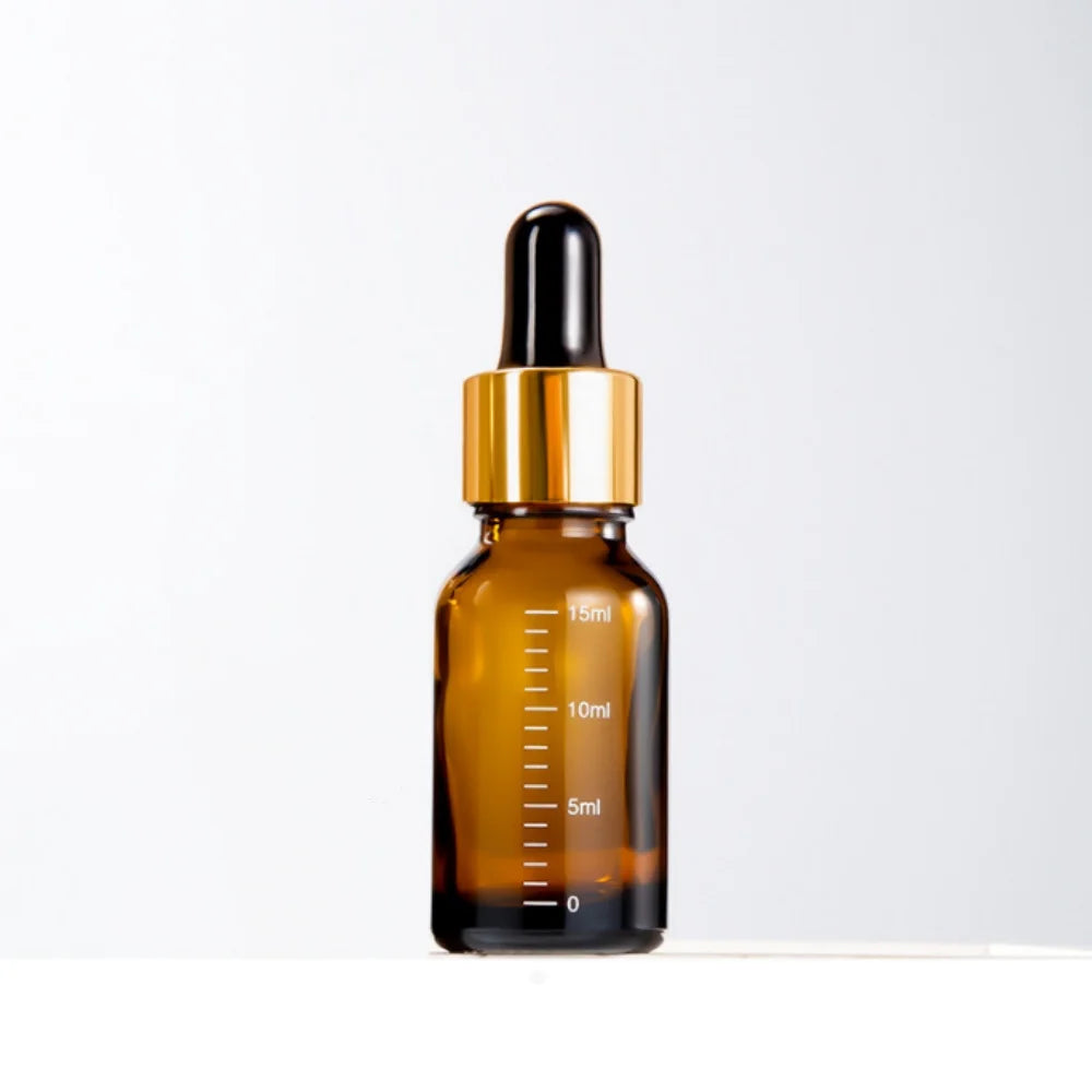 Amber Glass Dropper Bottles – 5ml to 100ml Refillable Set