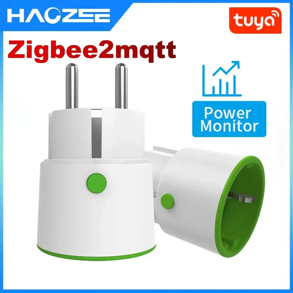 Tuya Zigbee Smart Plug EU – 16A Socket with Energy Monitoring & Voice Control