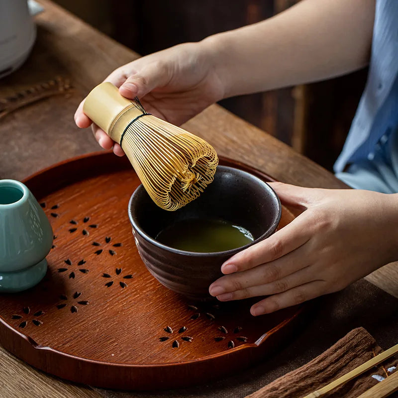 Japanese Matcha Tea Set with Bamboo Whisk & Scoop