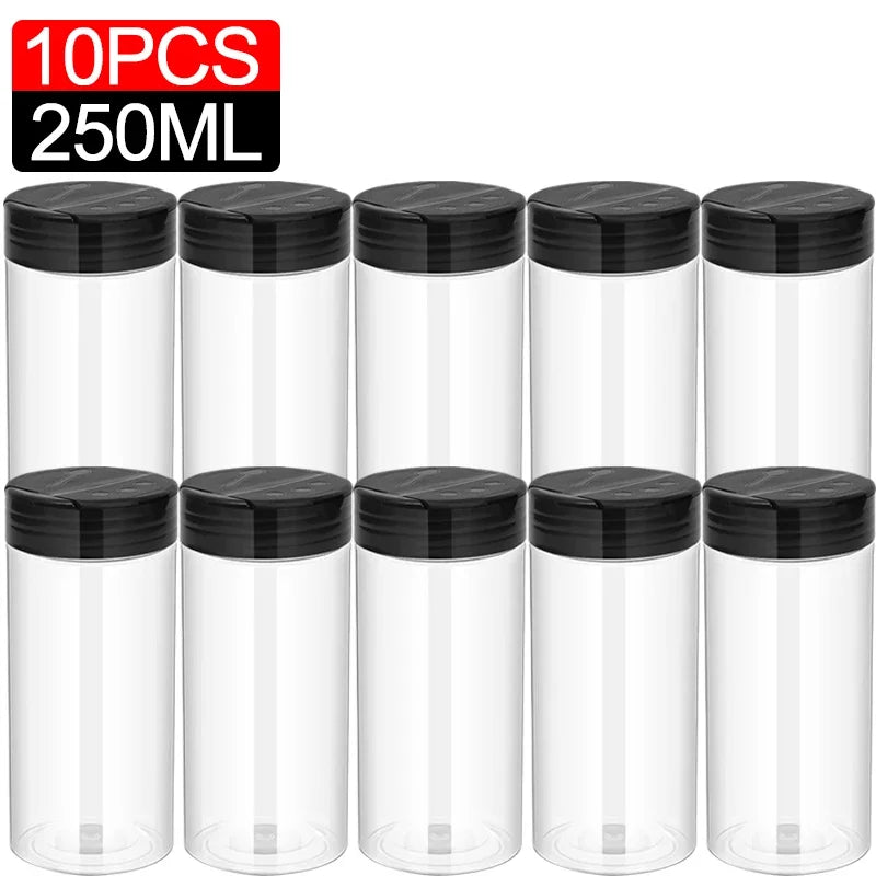 Clear Plastic Spice Shakers (10/1 PCS)