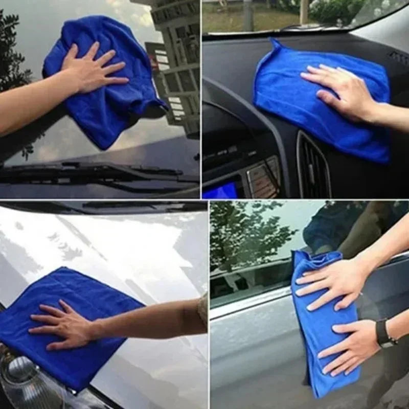 1–20Pcs Microfiber Cleaning Towels – Car Wash, Drying & Polishing Cloths