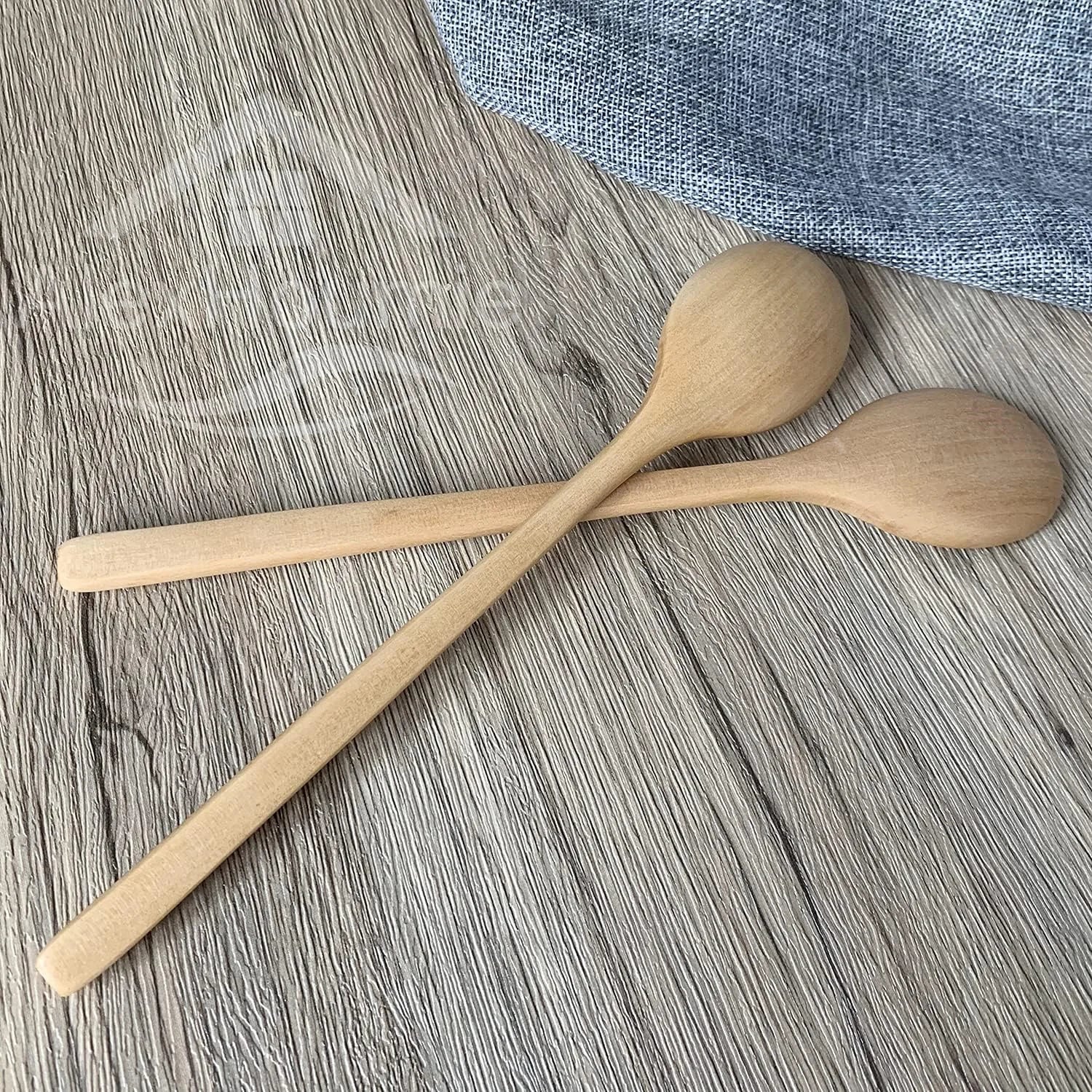 6-Piece Bamboo Wooden Spoon Set – Korean Style 9"