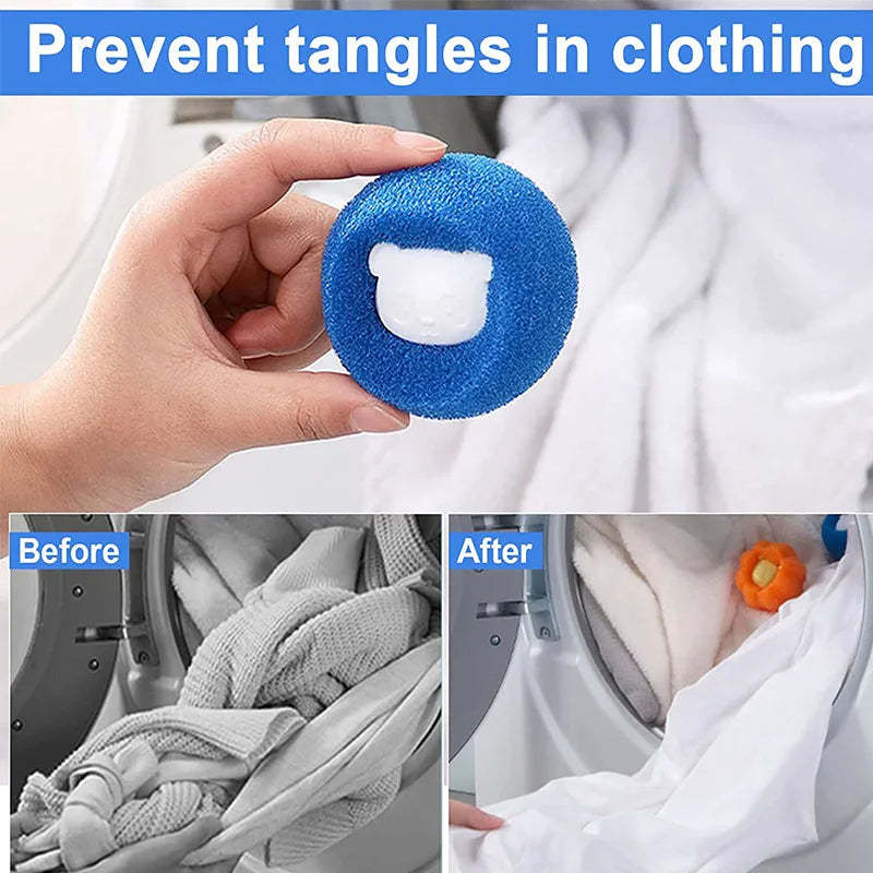1–5Pcs Reusable Pet Hair Remover Balls – Laundry Lint & Fur Catcher