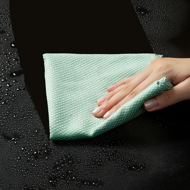 5/10pcs Reusable Microfiber Cleaning Cloths