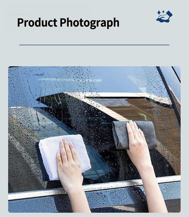 Thickened Microfiber Magic Cleaning Cloth – Lint-Free Towel for Glass, Kitchen, Car