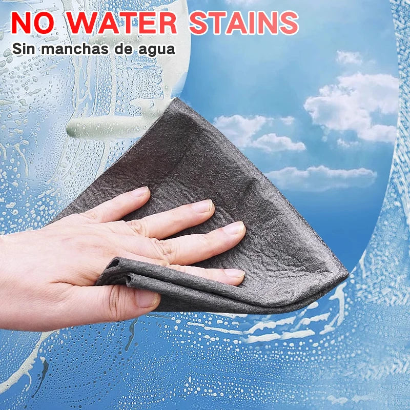 Thickened Microfiber Magic Cleaning Cloth – Lint-Free Towel for Glass, Kitchen, Car