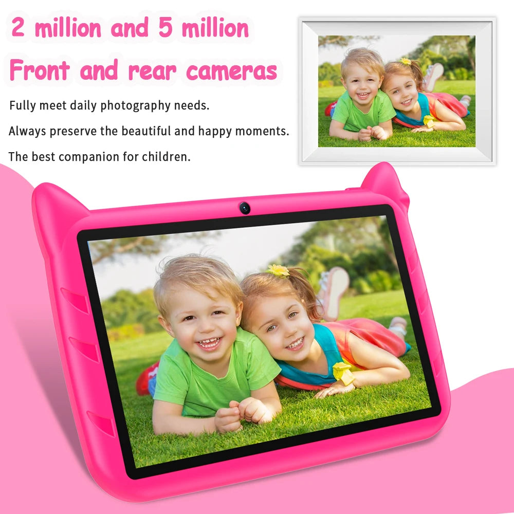 BDF 7" Kids Tablet – Android 13, 4GB+64GB, WiFi, Parental Control, Educational Gift