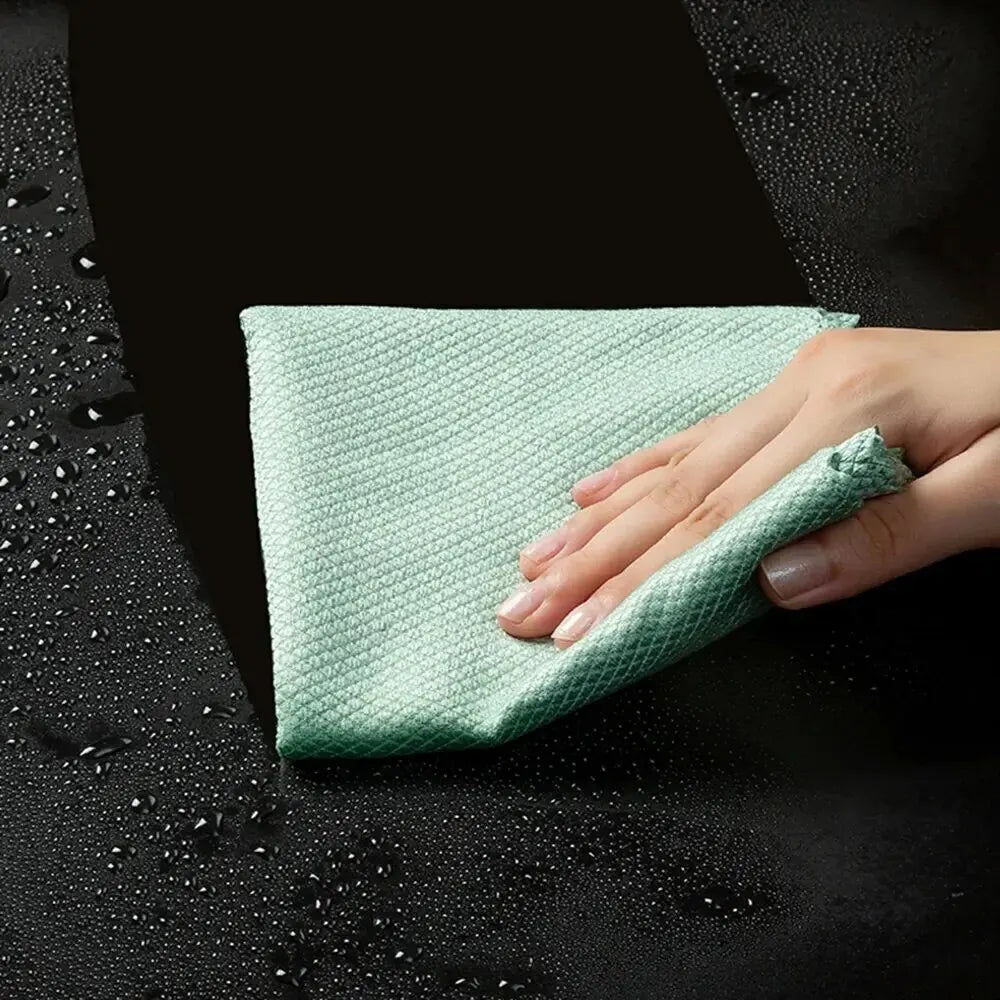 5/10pcs Reusable Microfiber Cleaning Cloths