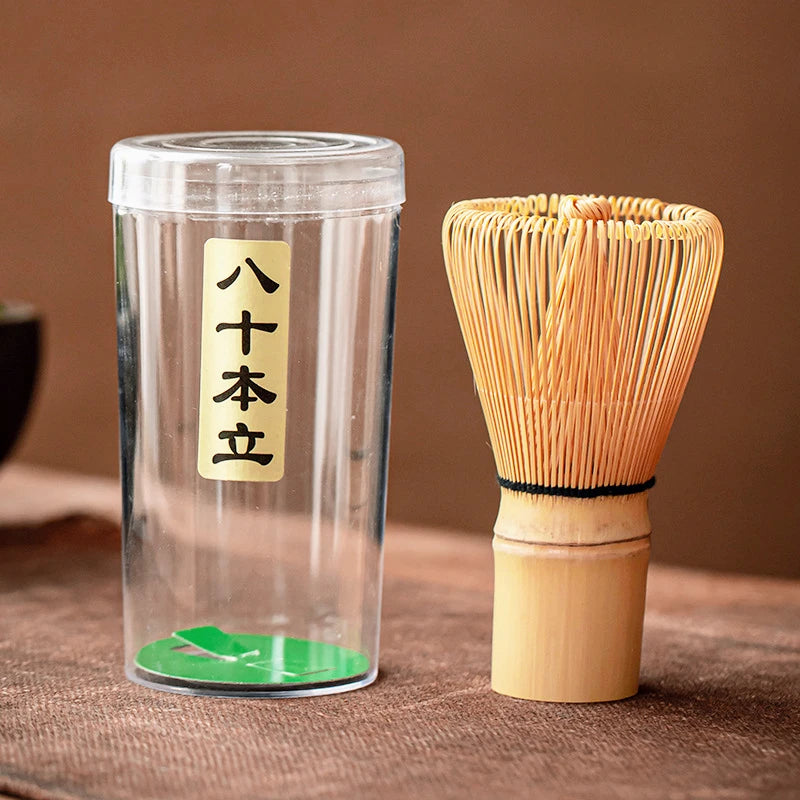 Japanese Matcha Tea Set with Bamboo Whisk & Scoop