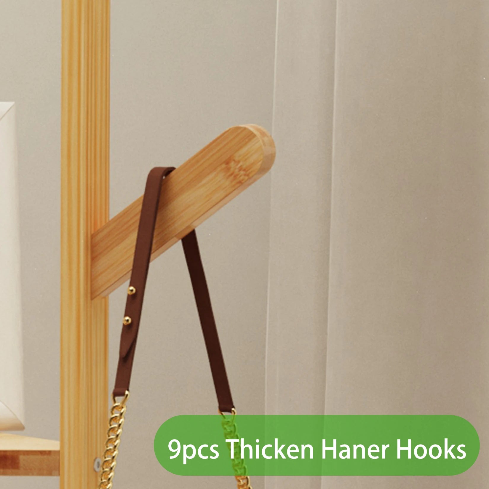 Bamboo Corner Tree Coat Rack with Hooks & Shelves