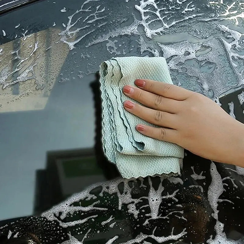 5/10pcs Reusable Microfiber Cleaning Cloths