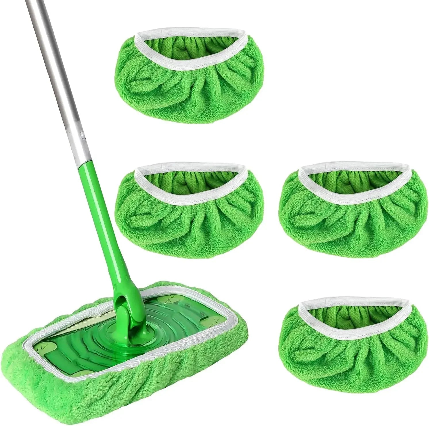 Reusable Microfiber Mop Pads – Wet & Dry Cleaning Cloths for Floor & Furniture