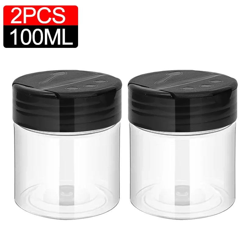 Clear Plastic Spice Shakers (10/1 PCS)