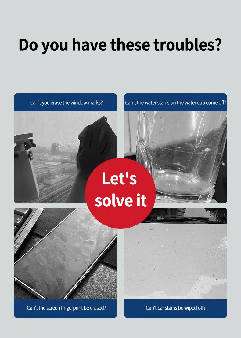 Thickened Microfiber Magic Cleaning Cloth – Lint-Free Towel for Glass, Kitchen, Car