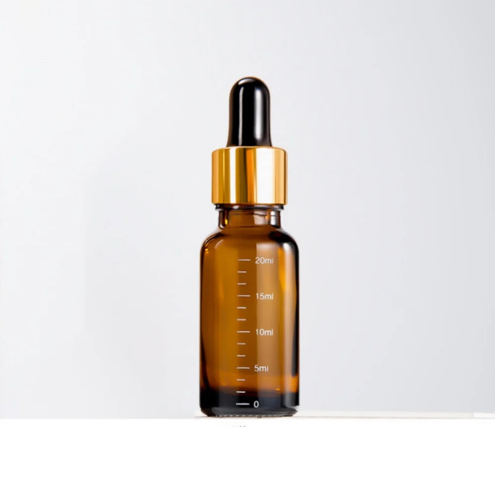 Amber Glass Dropper Bottles – 5ml to 100ml Refillable Set