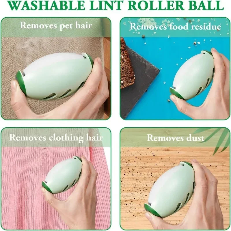 Washable Lint & Pet Hair Remover Roller – Reusable Sticky Brush for Clothes & Furniture
