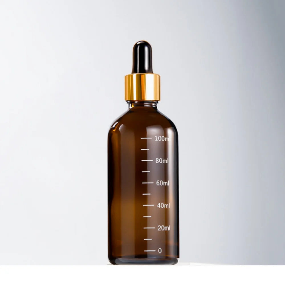 Amber Glass Dropper Bottles – 5ml to 100ml Refillable Set