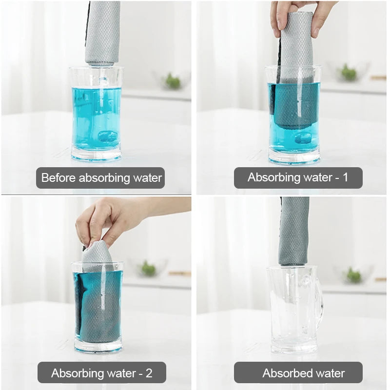 5/10pcs Reusable Microfiber Cleaning Cloths