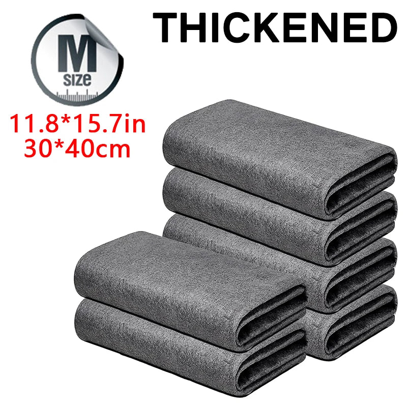 Thickened Microfiber Magic Cleaning Cloth – Lint-Free Towel for Glass, Kitchen, Car