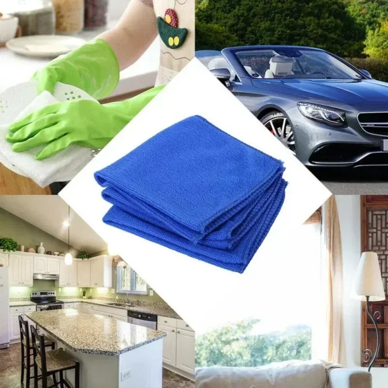 1–20Pcs Microfiber Cleaning Towels – Car Wash, Drying & Polishing Cloths