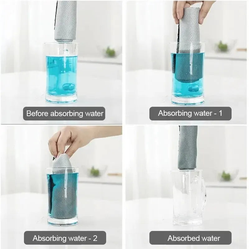 5/10pcs Reusable Microfiber Cleaning Cloths