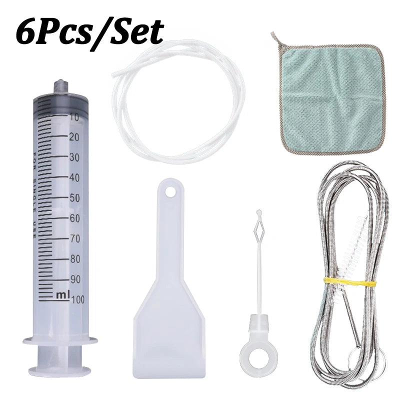 5-Piece Fridge Drain Cleaning Brush Set – Clog Remover & Outlet Cleaner