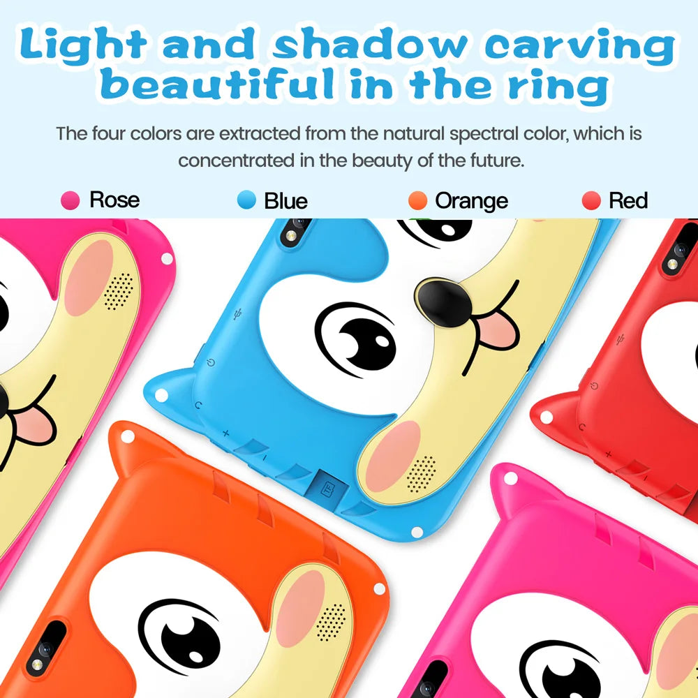 BDF 7" Kids Tablet – Android 13, 4GB+64GB, WiFi, Parental Control, Educational Gift