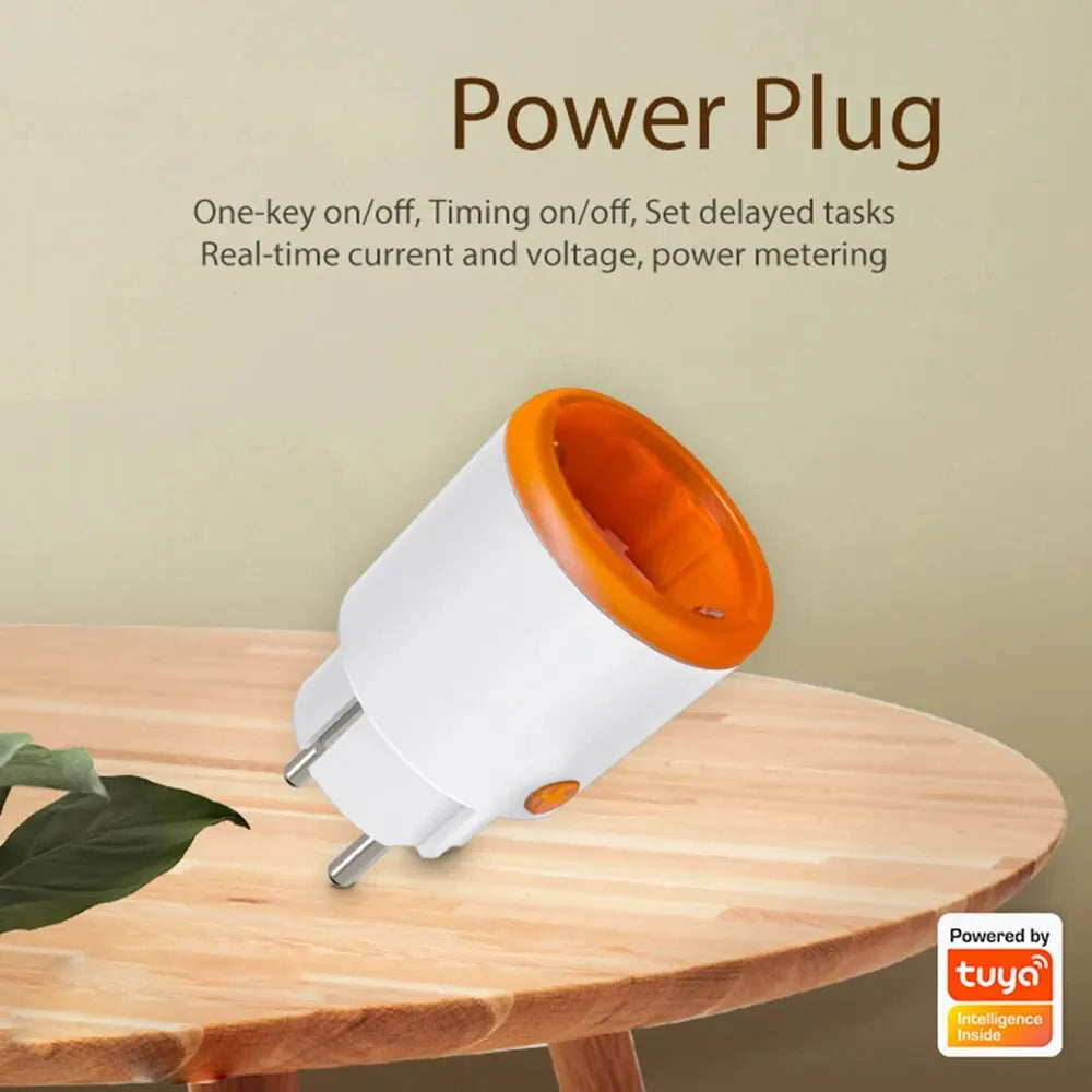 Tuya Zigbee Smart Plug EU – 16A Socket with Energy Monitoring & Voice Control