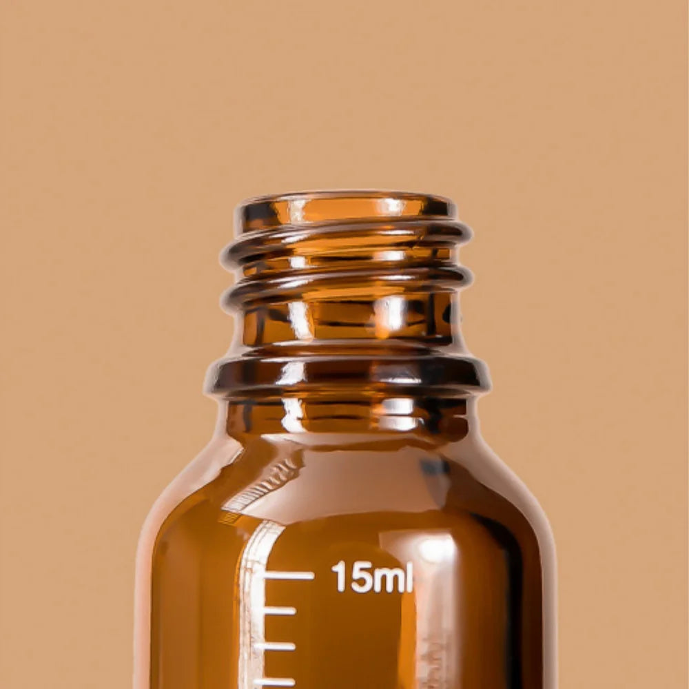 Amber Glass Dropper Bottles – 5ml to 100ml Refillable Set