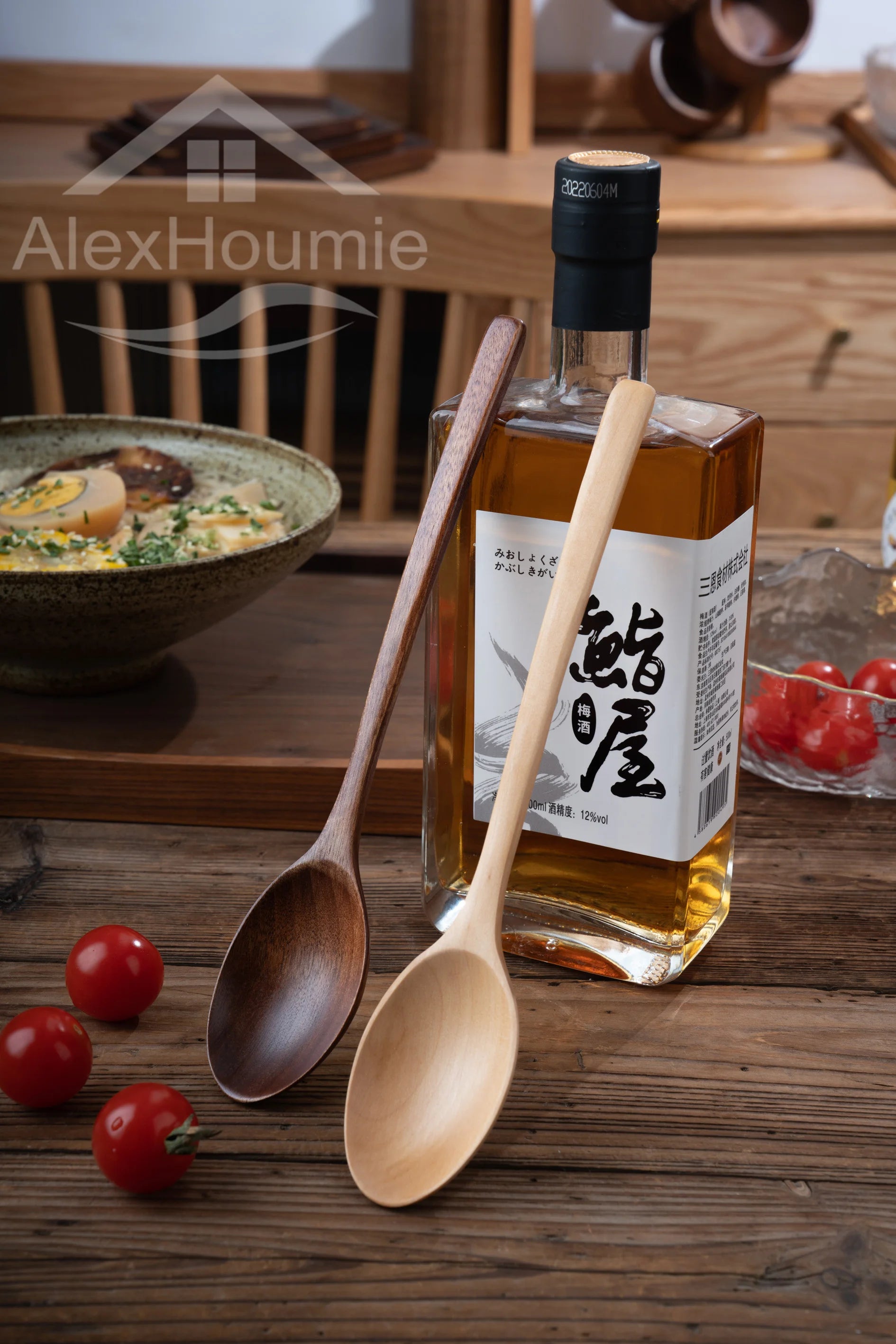 6-Piece Bamboo Wooden Spoon Set – Korean Style 9"