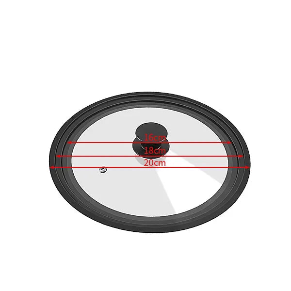 Silicone Multifunctional Glass Pan Covers (16-32cm)