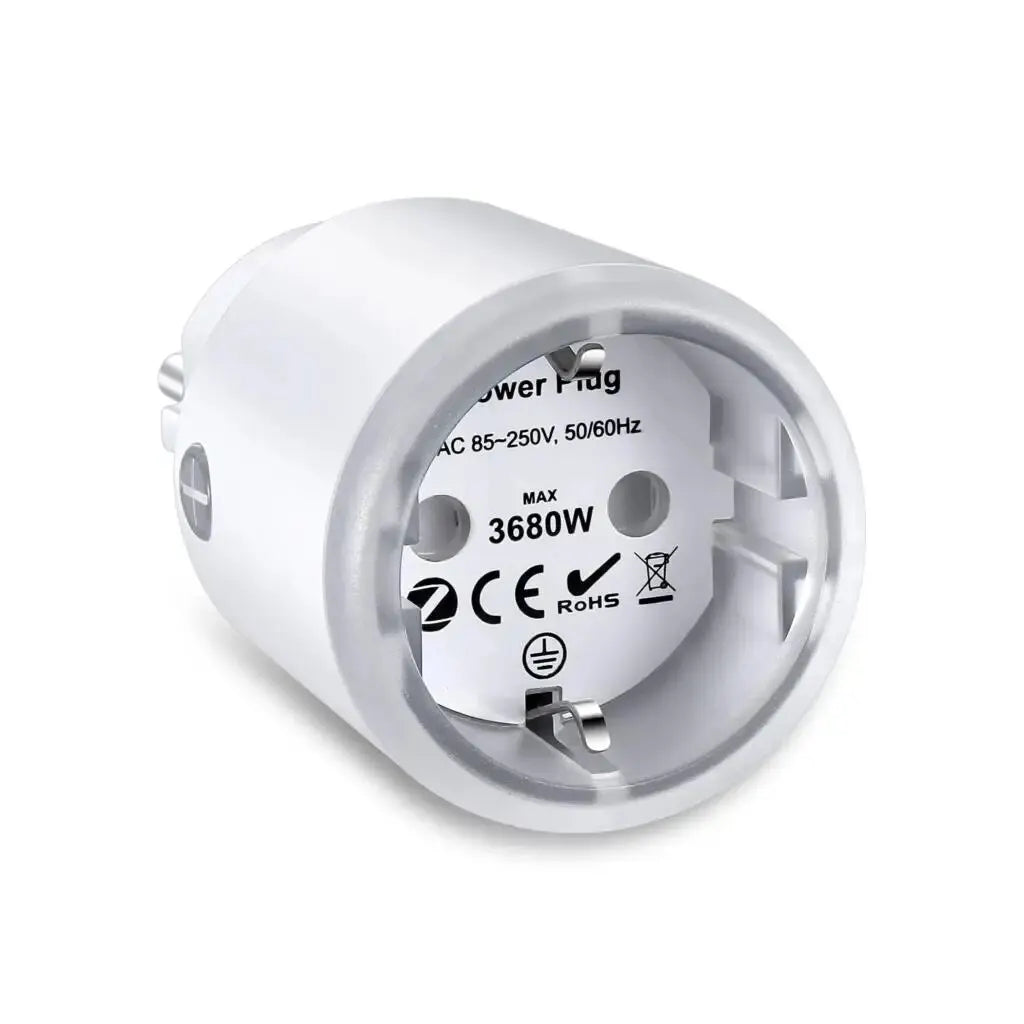 Tuya Zigbee Smart Plug EU – 16A Socket with Energy Monitoring & Voice Control